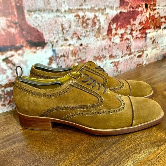 BRAND NEW DONALD PLINER ZINDEL OXFORD CAP TOE WINTIP SHOES - Picture 4 of 10